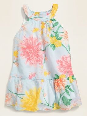 Old Navy Sleeveless Floral High-Neck Dress for Baby Size 18-24 months